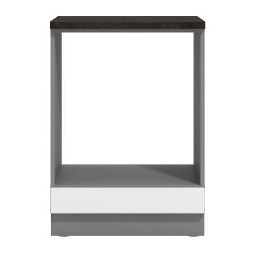 ΣΤΟΙΧΕΙΟ ΚΟΥΖΙΝΑΣ PETRA D60 UR ΓΚΡΙ ΓΡΑΦΙΤΗΣ-ΛΕΥΚΟ HIGH GLOSS FOIL-ΓΚΡΙ MAT FOIL 60x55x82εκ