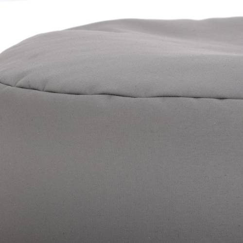 ΣΤΡΟΓΓΥΛΟ ΠΟΥΦ-ΣΚΑΜΠΟ Fylliana Cube ΓΚΡΙ ΧΡΩΜΑ 60x40εκ