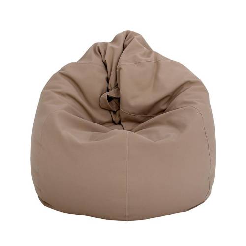 ΣΤΡΟΓΓΥΛΟ ΠΟΥΦ-ΣΚΑΜΠΟ Fylliana Lazy ΚΑΦΕ ΧΡΩΜΑ 110x90εκ