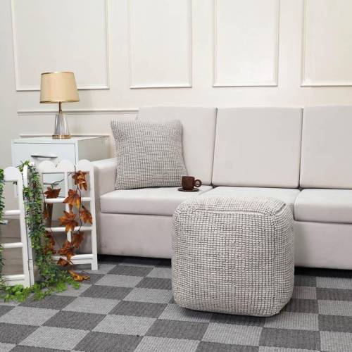 ΤΕΤΡΑΓΩΝΟ ΠΟΥΦ Fylliana FL822 ΜΠΕΖ ΧΡΩΜΑ 45x45x45εκ