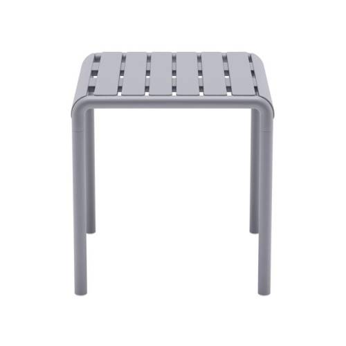 ΤΡΑΠΕΖΑΚΙ ΚΗΠΟΥ Fylliana "Zenya" ΑΠΟ ΠΟΛΥΠΡΟΠΥΛΕΝΙΟ (PP) ΣΚΟΥΡΟ ΓΚΡΙ ΧΡΩΜΑ 46x46x48εκ