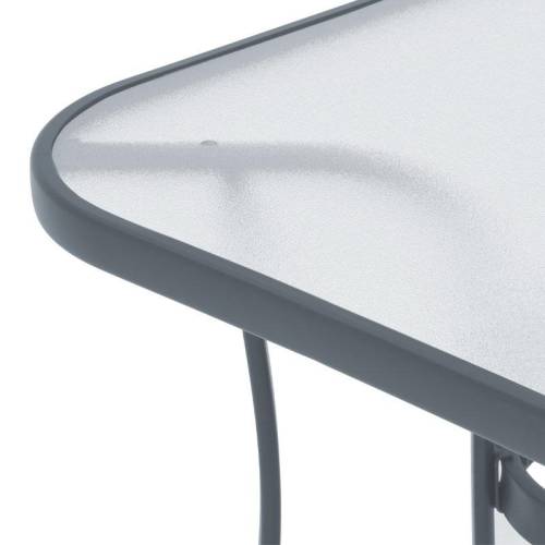 ΤΡΑΠΕΖΙ ΕΞΟΧΗΣ Fylliana STEEL ΓΚΡΙ 140*80*70 g.r.d