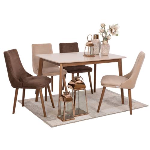 ΤΡΑΠΕΖΙ ΤΡΑΠΕΖΑΡΙΑΣ Fylliana "Max S" 120*80*75 MACCHIATO