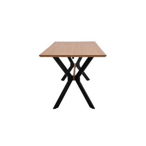 ΤΡΑΠΕΖΙ ΤΡΑΠΕΖΑΡΙΑΣ MDF ΜΕ ΚΑΠΛΑΜΑ ΔΡΥΣ Fylliana ΦΥΣΙΚΟ ΧΡΩΜΑ 180x90x75εκ