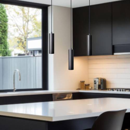 ΤΡΙΦΩΤΟ ΚΡΕΜΑΣΤΟ ΦΩΤΙΣΤΙΚΟ ΟΡΟΦΗΣ Fylliana ΜΑΥΡΟ ΧΡΩΜΑ Ε27 50x10x100εκ