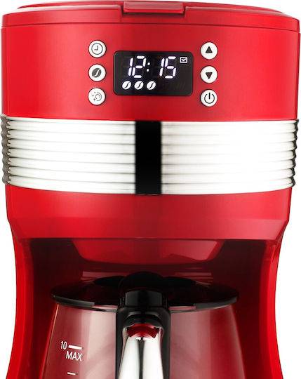 Morris Καφετιέρα Φίλτρου 1100W Red