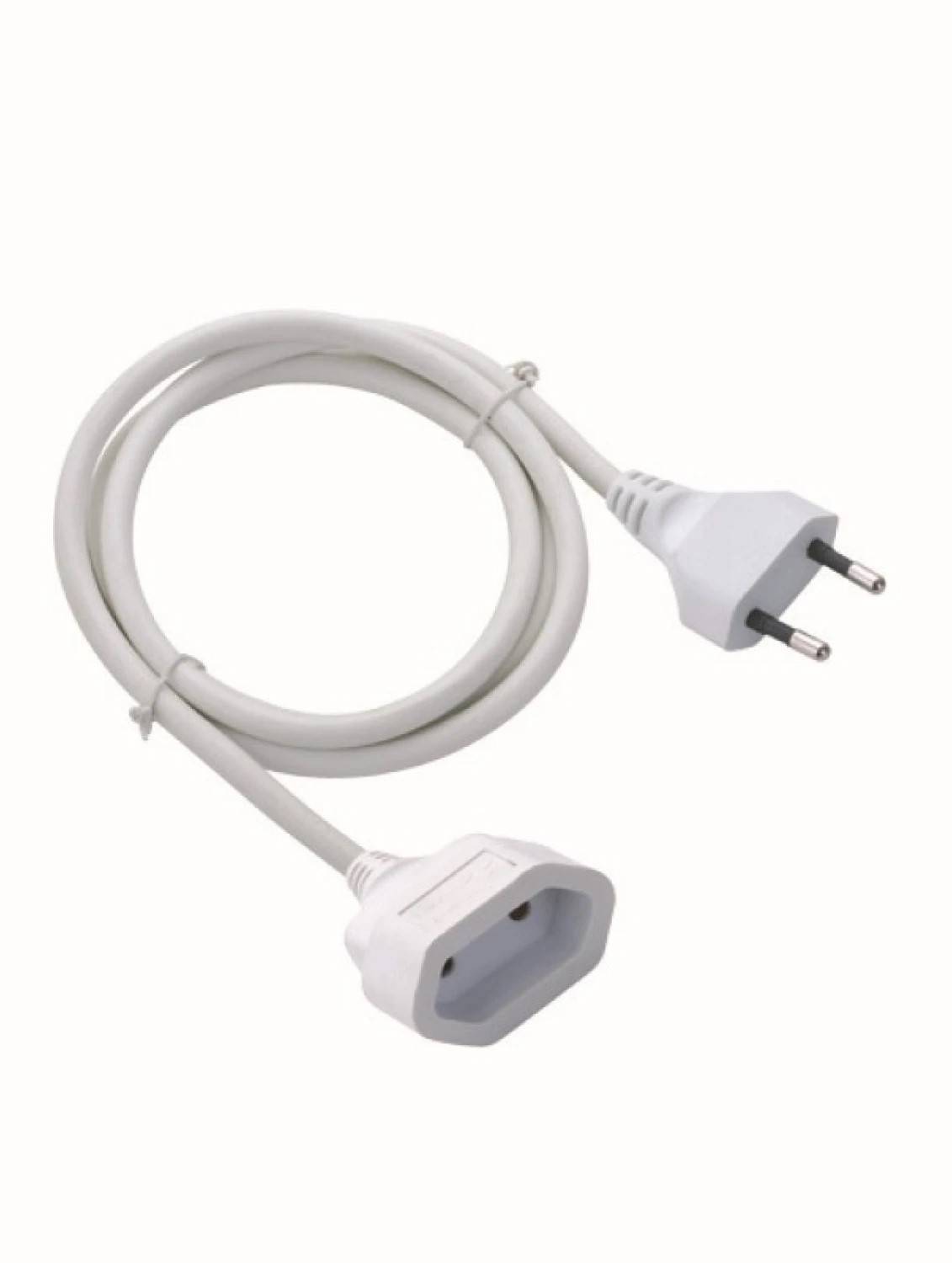 ΠΡΟΕΚΤΑΣΗ ΛΕΥΚΗ ΚΑΛΩΔΙΟΥ 10Α H05VV-F 2X1MM2 IP20 3m