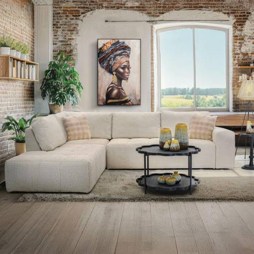 ΚΑΝΑΠΕΣ ΓΩΝΙΑ ΑΡΙΣΤΕΡΗ Fylliana Carmen ΚΡΕΜ ΥΦΑΣΜΑ 304x242x89εκ