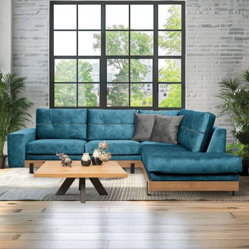ΚΑΝΑΠΕΣ ΓΩΝΙΑ Murcia NAVY BLUE-ΣΚΟΥΡΟ ΓΚΡΙ ΔΕΞΙΑ ΓΩΝΙΑ 280*220