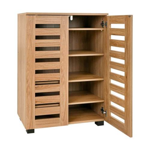 ΠΑΠΟΥΤΣΟΘΗΚΗ Fylliana "Vento" ΜΕ 4 ΡΑΦΙΑ ΧΡΩΜΑ Artisan OAK 60x33x87εκ