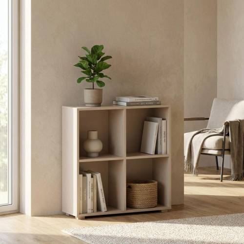 ΒΙΒΛΙΟΘΗΚΗ-ΡΑΦΙΕΡΑ Fylliana Smart 4P CASHMERE ΧΡΩΜΑ 74x25x76εκ