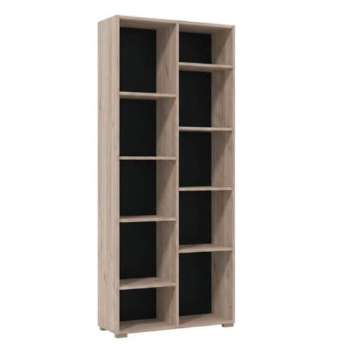 ΒΙΒΛΙΟΘΗΚΗ Fylliana Modulus 5 GREY OAK ΧΡΩΜΑ 70x33x177εκ