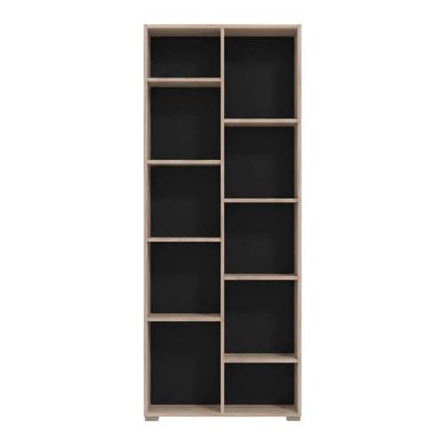 ΒΙΒΛΙΟΘΗΚΗ Fylliana Modulus 5 GREY OAK ΧΡΩΜΑ 70x33x177εκ