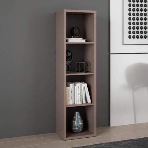 ΒΙΒΛΙΟΘΗΚΗ MONTARO TERRACOTTA ΧΡΩΜΑ 39x33x142εκ