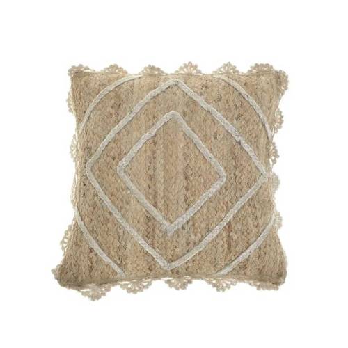ΜΑΞΙΛΑΡΙ ΜΕ ΔΑΝΤΕΛΑ ΨΑΘΙΝΟ ΕΚΡΟΥ/NATURAL 45X45CM 3-40-326-0019
