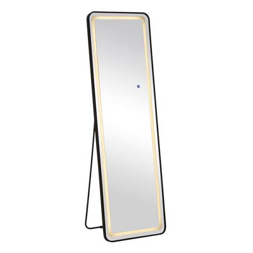 LED-7 Καθρέπτης Τοίχου-Δαπέδου Φωτιζόμενος, Αλουμίνιο Μαύρο, Αφής με 3 επιλογές φωτισμού Ε-00026879 Ε7180,71