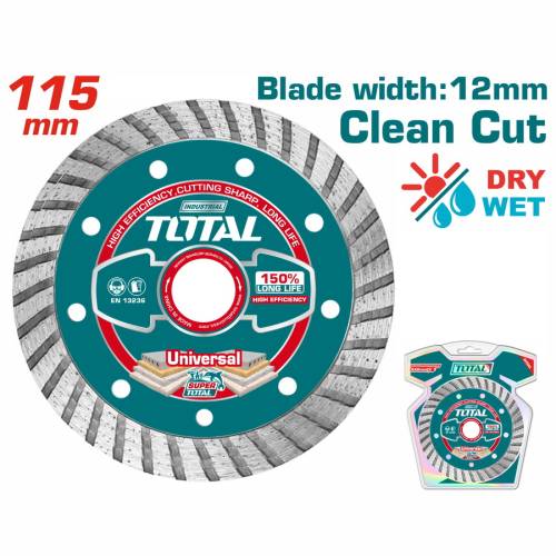 TOTAL ΔΙΑΜΑΝΤΟΔΙΣΚΟΣ UNIVERSAL TURBO 115 Χ 22.2mm (TAC2131151)