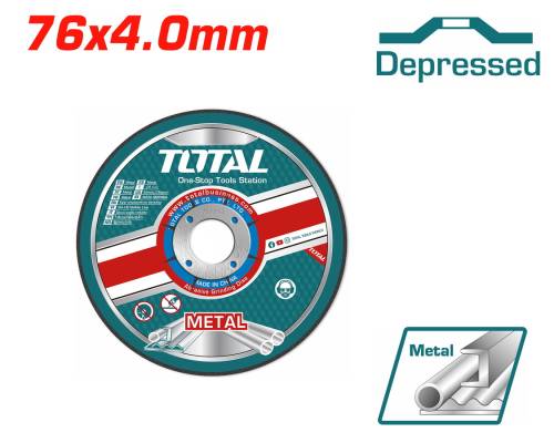TOTAL ΔΙΣΚΟΣ ΛΕΙΑΝΣΕΩΣ ΜΕΤΑΛΛΟΥ 76mm X 4mm ΓΙΑ TAGLI76017 (TAC30276)