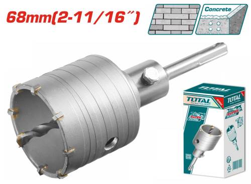 TOTAL ΔΙΑΜΑΝΤΟΚΟΡΩΝΑ ΜΠΕΤΟΥ SDS - PLUS 68mm (TAC430681)