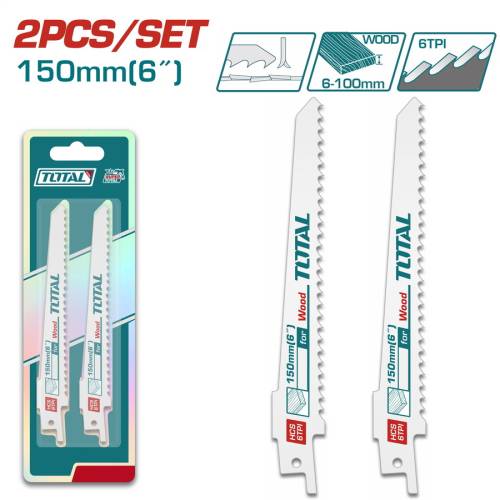 TOTAL ΛΑΜΑ ΣΠΑΘΟΣΕΓΑΣ ΞΥΛΟΥ 150mm (TAC52644D)