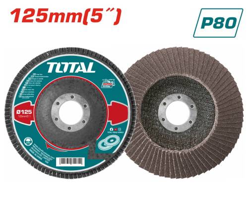 TOTAL ΠΟΛΥΠΤΕΡΟ ΓΥΑΛΙΣΜΑΤΟΣ ΜΕΤΑΛΛΟΥ / ΙΝΟΧ 125mm P80 (TAC631253)