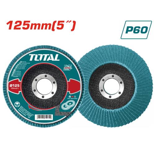 TOTAL ΠΟΛΥΠΤΕΡΟ ΓΥΑΛΙΣΜΑΤΟΣ 125mm P60 ΓΙΑ ΙΝΟΧ (TAC641252)