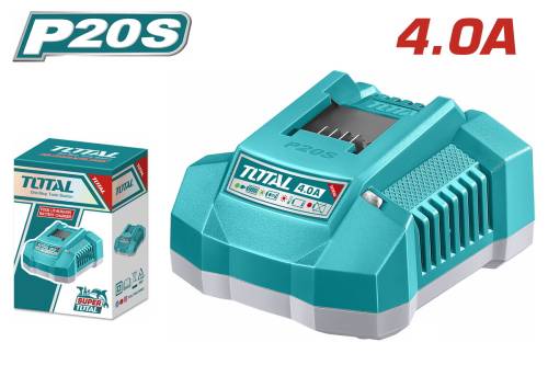 TOTAL ΕΠΑΓΓ. ΤΑΧΥΦΟΡΤΙΣΤΗΣ 4A ΓΙΑ ΜΠΑΤΑΡΙΕΣ Li-ion 20V (TFCLI20411E)