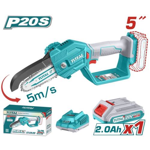 TOTAL ΣΕΤ ΑΛΥΣΟΠΡΙΟΝΟ ΚΛΑΔΕΥΤΙΚΟ ΜΠΑΤ. Li-ion 20V / 5" / 2Ah / 1 ΜΠΑΤ (TGSLI20581)