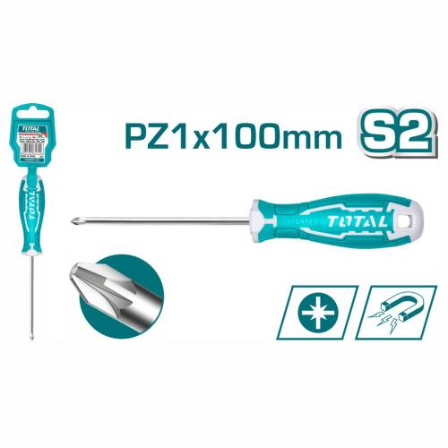 TOTAL ΚΑΤΣΑΒΙΔΙ ΜΑΓΝΗΤΙΚΟ ΣΤΑΥΡΟΥ PZ1Χ100mm (THT26PZ1100)