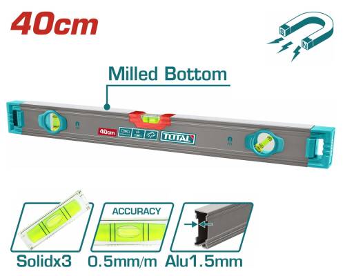 TOTAL ΕΠΑΓΓ. ΑΛΦΑΔΙ ΑΛΟΥΜΙΝΙΟΥ ΜΑΓΝΗΤΙΚΟ 40cm (TMT24028M)
