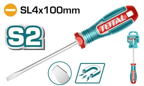 TOTAL ΕΠΑΓΓ. ΚΑΤΣΑΒΙΔΙ ΜΑΓΝΗΤΙΚΟ ΙΣΙΟ SL 4 Χ 100mm (TSDSL4100)
