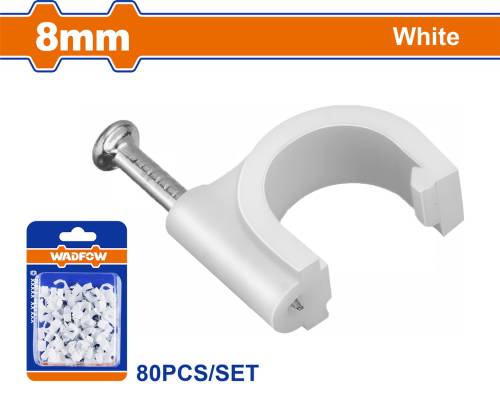 WADFOW ΡΟΚΑ ΣΤΗΡΙΞΗΣ ΚΑΛΩΔΙΩΝ 8mm 80ΤΕΜ (WFQ1K08)