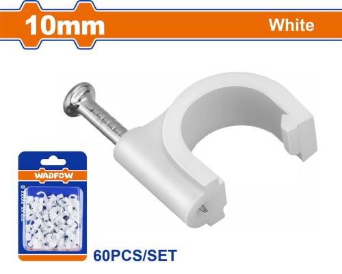 WADFOW ΡΟΚΑ ΣΤΗΡΙΞΗΣ ΚΑΛΩΔΙΩΝ 10mm 60ΤΕΜ (WFQ1K10)