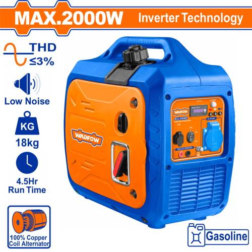 WADFOW ΗΛΕΚΤΡΟΓΕΝΝΗΤΡΙΑ ΒΕΝΖΙΝΗΣ INVERTER 2.000W (WGEAS020)