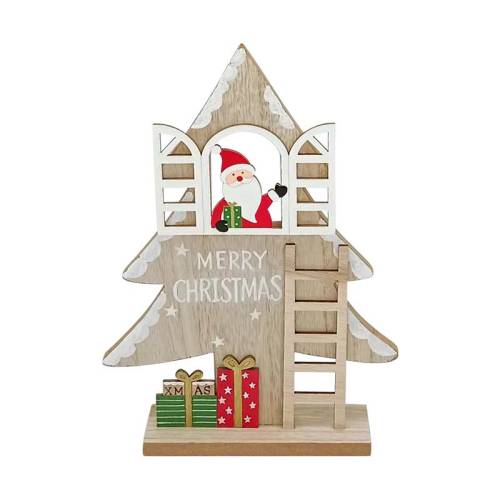 ΕΠΙΤΡΑΠΕΖΙΟ ΧΡΙΣΤΟΥΓΕΝΝΙΑΤΙΚΟ ΔΙΑΚΟΣΜΗΤΙΚΟ "Santas home" 17x4x25
