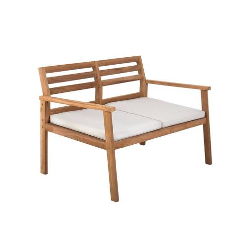 ΔΙΘΕΣΙΟΣ ΚΑΝΑΠΕΣ ΚΗΠΟΥ Fylliana New Winston ΜΑΣΙΦ ΞΥΛΟ ΤΕΑΚ ΦΥΣΙΚΟ ΧΡΩΜΑ 128x75x75εκ