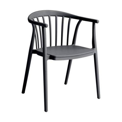 ΚΑΡΕΚΛΑ ΚΗΠΟΥ Fylliana FL7100 Mira ΣΚΟΥΡΟ ΓΚΡΙ ΧΡΩΜΑ 51x56x77εκ