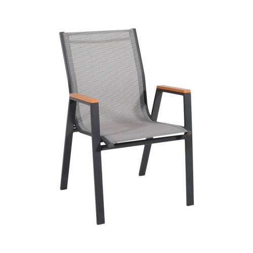 ΠΟΛΥΘΡΟΝΑ ΚΗΠΟΥ Fylliana FL5050 ΧΡΩΜΑ ΓΚΡΙ ΜΕ ΚΑΦΕ-ΛΕΥΚΟ TEXTILENE 61x56x90εκ