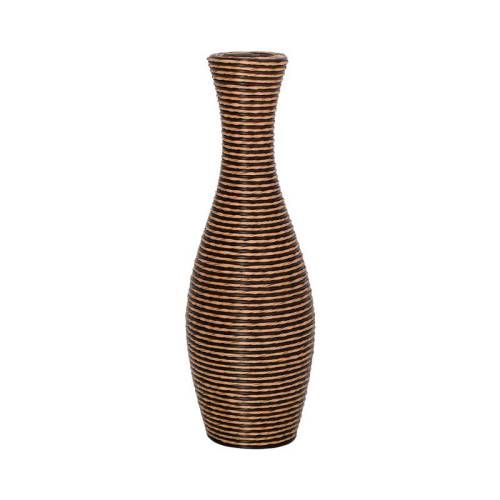 ΔΙΑΚΟΣΜΗΤΙΚΟ ΒΑΖΟ Fylliana FL639 PU RATTAN ΓΚΡΙ-ΦΥΣΙΚΟ ΧΡΩΜΑ 70εκ