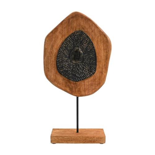 ΞΥΛΙΝΟ ΔΙΑΚΟΣΜΗΤΙΚΟ Fylliana FL0070 ΜΑΥΡΟ-ΦΥΣΙΚΟ ΑΝΤΙΚΕ ΦΙΝΙΡΙΣΜΑ 29x10x54εκ