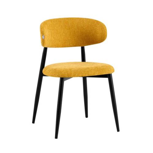 ΚΑΡΕΚΛΑ ΤΡΑΠΕΖΑΡΙΑΣ Fylliana FL2456 ΜΟΥΣΤΑΡΔΙ ΧΡΩΜΑ ΥΦΑΣΜΑΤΟΣ ΜΕ ΜΕΤΑΛΛΙΚΟ ΣΚΕΛΕΤΟ 48x48x82εκ