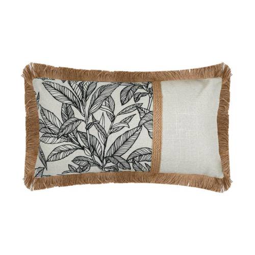 ΔΙΑΚΟΣΜΗΤΙΚΟ ΜΑΞΙΛΑΡΙ Fylliana Opulent ΛΕΥΚΟ-ΜΑΥΡΟ-ΧΡΥΣΟ ΧΡΩΜΑ 30x50εκ