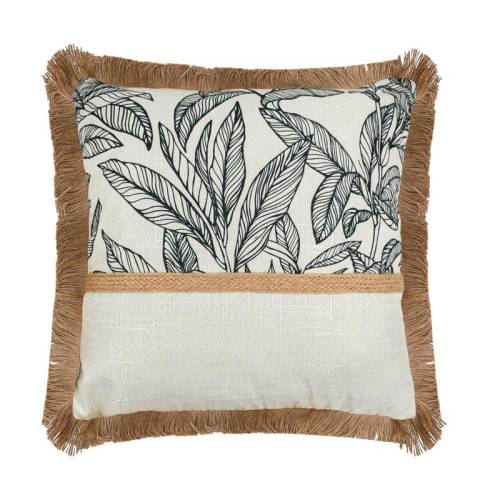 ΔΙΑΚΟΣΜΗΤΙΚΟ ΜΑΞΙΛΑΡΙ Fylliana Opulent ΛΕΥΚΟ-ΜΑΥΡΟ-ΧΡΥΣΟ ΧΡΩΜΑ 43x43εκ