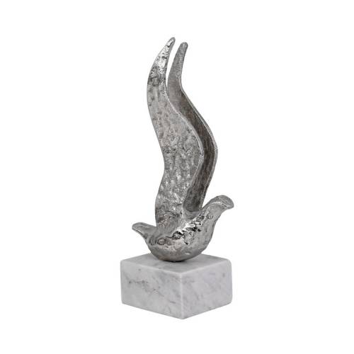 ΕΠΙΤΡΑΠΕΖΙΑ ΔΙΑΚΟΣΜΗΤΙΚΗ ΦΙΓΟΥΡΑ Fylliana Bird ΝΙΚΕΛ ΧΡΩΜΑ 11x8x27εκ