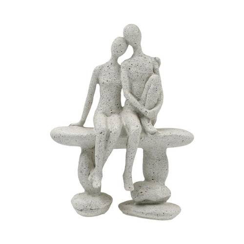 ΕΠΙΤΡΑΠΕΖΙΑ ΔΙΑΚΟΣΜΗΤΙΚΗ ΦΙΓΟΥΡΑ "ΖΕΥΓΑΡΙ" Fylliana FL240911 ΜΠΕΖ ΧΡΩΜΑ 15x8x21εκ