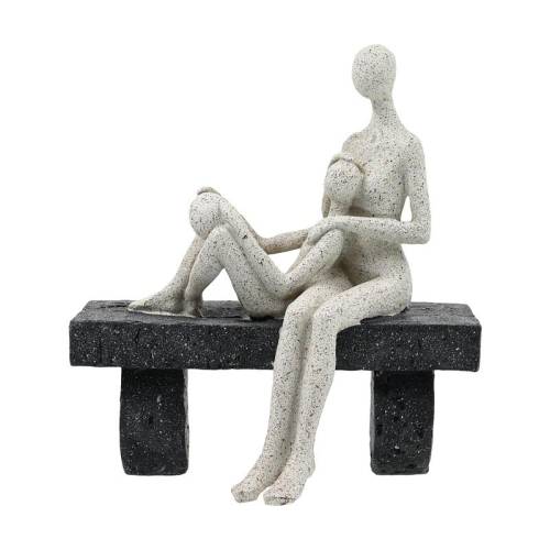 ΕΠΙΤΡΑΠΕΖΙΑ ΔΙΑΚΟΣΜΗΤΙΚΗ ΦΙΓΟΥΡΑ "ΖΕΥΓΑΡΙ" Fylliana FL243321 ΜΑΥΡΟ ΧΡΩΜΑ 15x8x21εκ