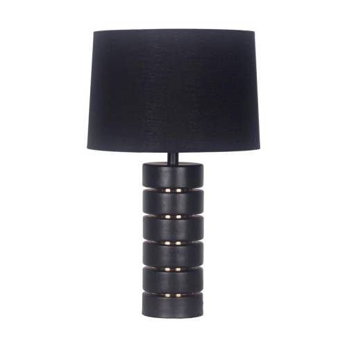 ΕΠΙΤΡΑΠΕΖΙΑ ΛΑΜΠΑ Fylliana FL24575 ΜΕΤΑΛΛΙΚΗ ΜΑΥΡΟ ΧΡΩΜΑ 31x51εκ Ε27