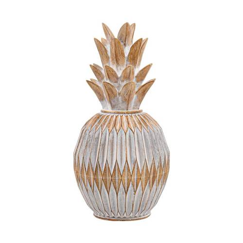 ΕΠΙΤΡΑΠΕΖΙΟ ΔΙΑΚΟΣΜΗΤΙΚΟ ΑΝΑΝΑΣ Fylliana FL25261 ΦΥΣΙΚΟ ΚΑΦΕ ΜΕ ΛΕΥΚΗ ΠΑΤΙΝΑ ΧΡΩΜΑ 10x10x22εκ