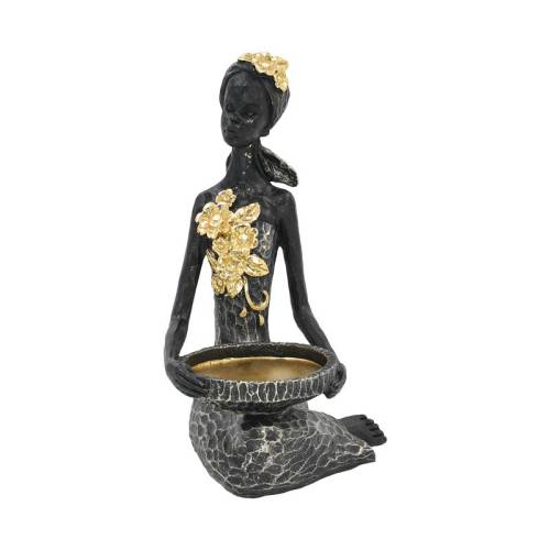 ΕΠΙΤΡΑΠΕΖΙΟ ΔΙΑΚΟΣΜΗΤΙΚΟ ΓΥΝΑΙΚΕΙΑ ΦΙΓΟΥΡΑ Fylliana FL245406 ΜΑΥΡΟ ΧΡΩΜΑ 15x14x23εκ