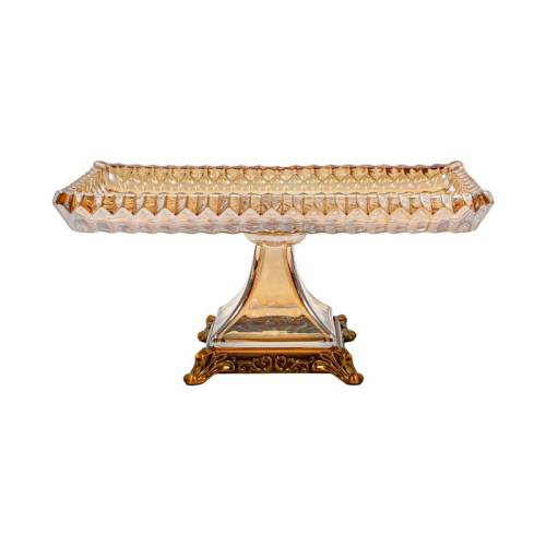 ΓΥΑΛΙΝΗ ΔΙΑΚΟΣΜΗΤΙΚΗ ΠΙΑΤΕΛΑ Fylliana FL1213 AMBER ΧΡΩΜΑ 29x16x14εκ